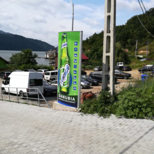 Totem TUBORG, locatie Danubia, totem dubla fata, totemuri Craiova